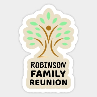 Robinson Family Reunion Design Sticker